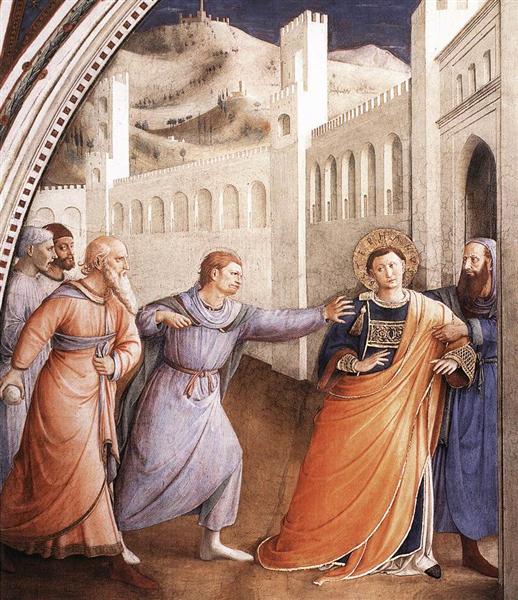 St. Stephen Being Led to his Martyrdom, 1447 - 1449 - Fra Angelico