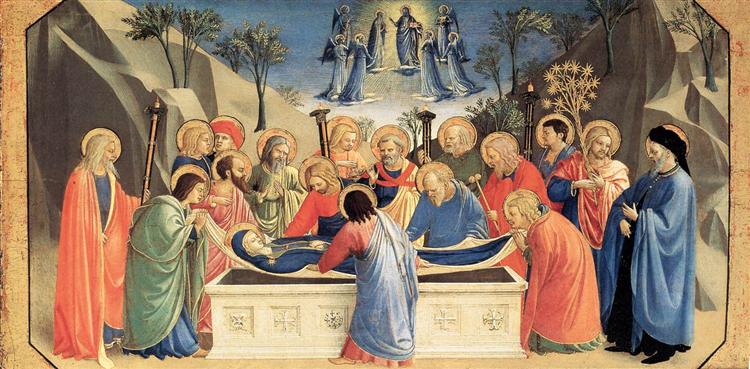 Погребение Богородицы и отшествие её души на небеса, 1434 - 1435 - Фра Анджелико