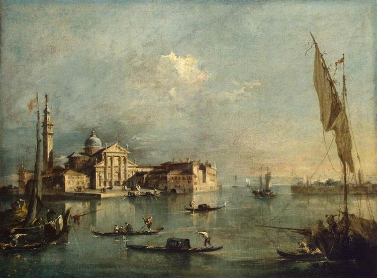 View of the Island of San Giorgio Maggiore, 1765 - 1775 - Франческо Гварді