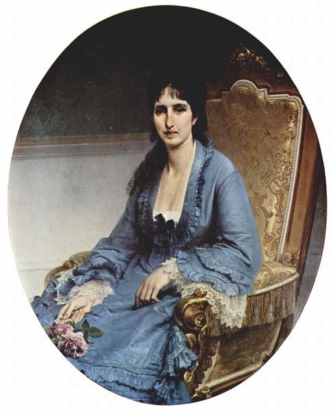 Portrait of Antonietta Negroni Prati Morosini, 1872 - Francesco Hayez