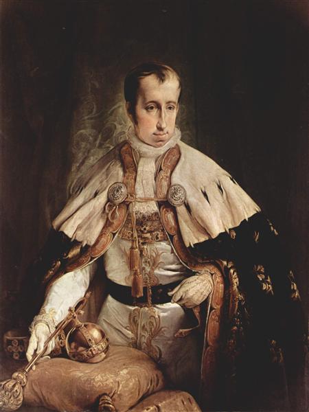 Portrait of Ferdinand I of Austria, 1840 - Francesco Hayez