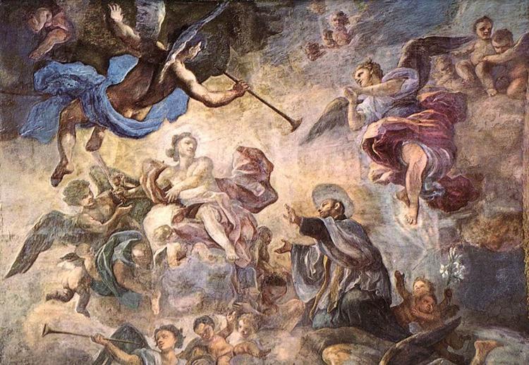 Saint Cajetan Appeasing Divine Anger - Франческо Солимена