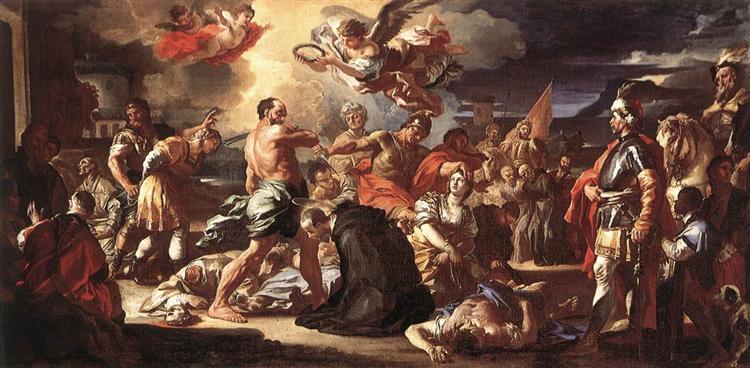 The Martyrdom of Sts Placidus and Flavia, 1697 - 1708 - Франческо Солимена