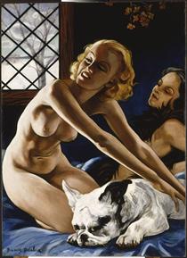 Women and Bulldog - Francis Picabia