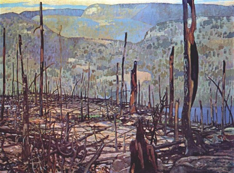 Fire Swept Algoma, 1920 - Frank Johnston