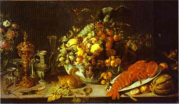 A Banquet Piece, c.1620 - Франс Снейдерс