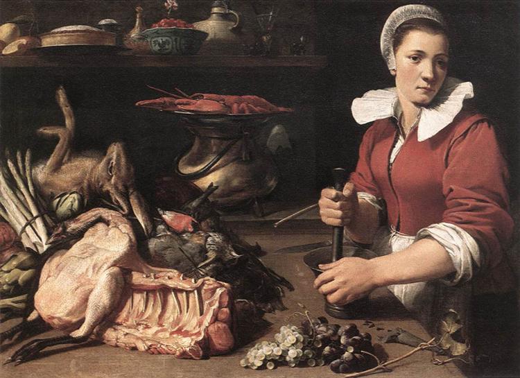 Cook With Food, c.1630 - Frans Snyders