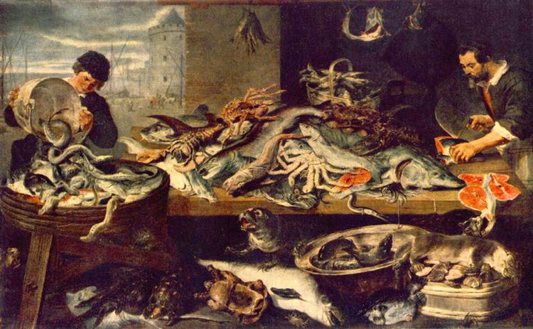 Fish Shop, 1618 - 1621 - Франс Снейдерс