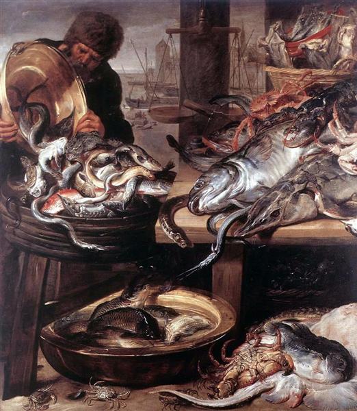 The Fishmonger, 1657 - Франс Снейдерс