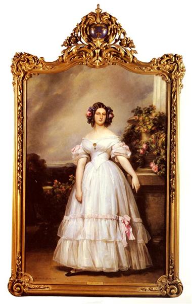Portrait of HRH Princess Marie Clementine of Orleans, 1832 - 弗朗兹·克萨韦尔·温德尔哈尔特