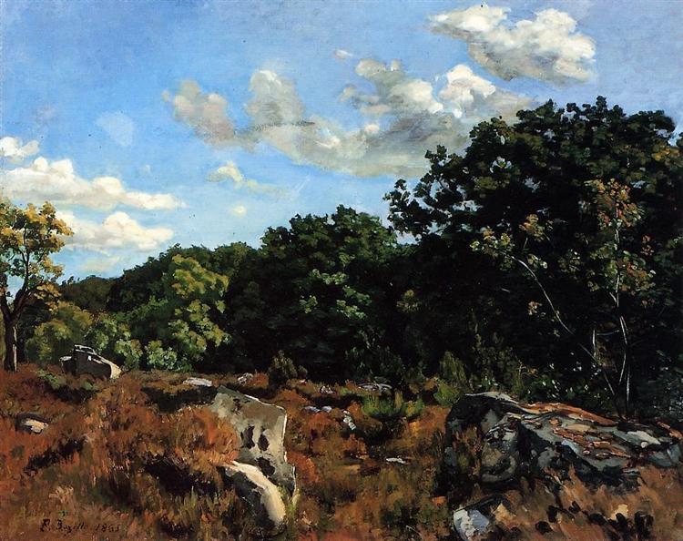 Landscape at Chailly, 1865 - Frédéric Bazille