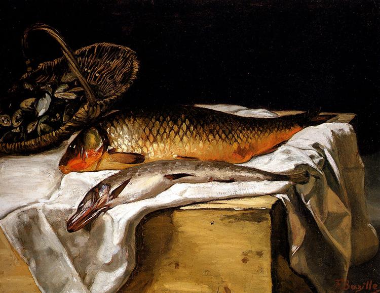 Still Life with Fish, 1866 - 弗雷德里克·巴齐耶