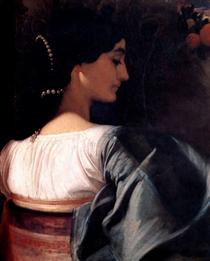 An Italian Lady - Frederic Leighton