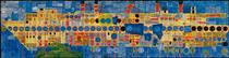 150 Singing Steamer in Ultramarine III - Friedensreich Hundertwasser
