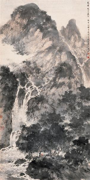 Gathering in Mountains, 1956 - Fu Baoshi