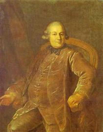 Portrait of P.I.Vyrubov - Fyodor Rokotov