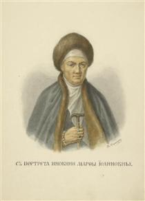 From portrait of the nun Martha Ivanovna - Fyodor Solntsev