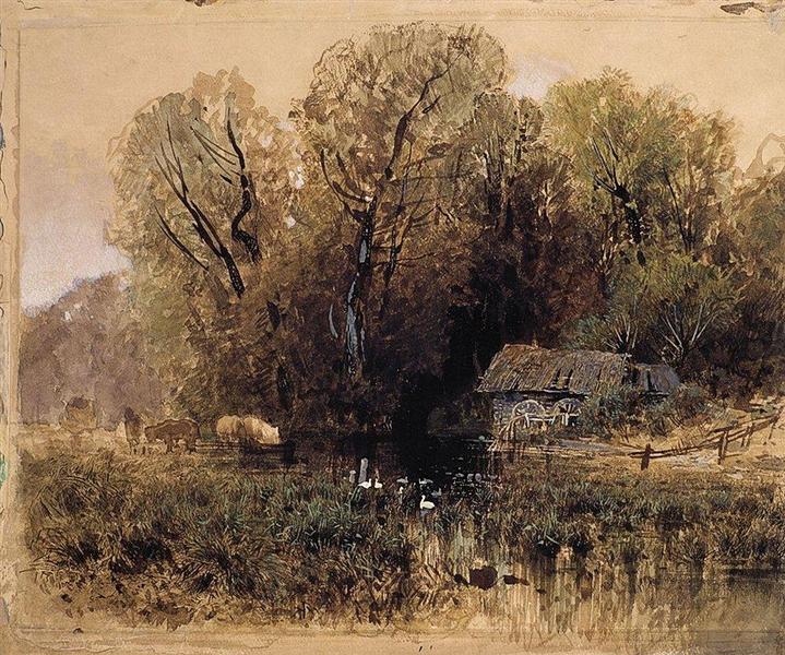 Заброшенная мельница1, 1871 - 1873 - Фёдор Васильев