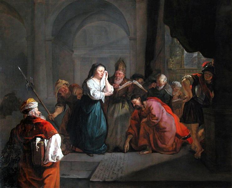 Woman Taken in Adultery, 1653 - 加布里埃爾·梅曲