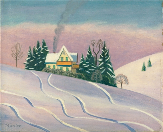 Winterlandscape in Bavaria, 1950 - Габриэль Мюнтер