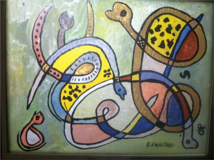 Serpents multicolores - Gaston Chaissac