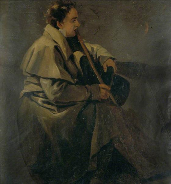 Young Man in a Riding Cloak, 1827 - Джордж Харви