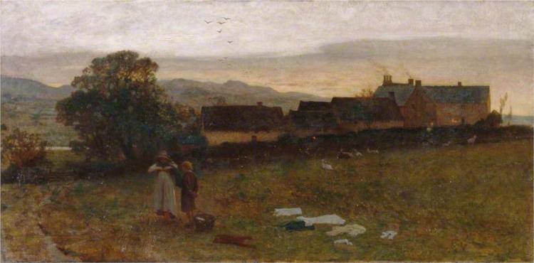 Landscape – Derbyshire, 1870 - Джордж Хэмминг Мэйсон