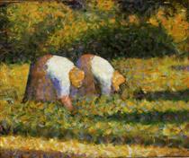 Farm Women at Work - Georges Pierre Seurat