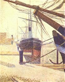 Harbor in Honfleur - Georges Pierre Seurat