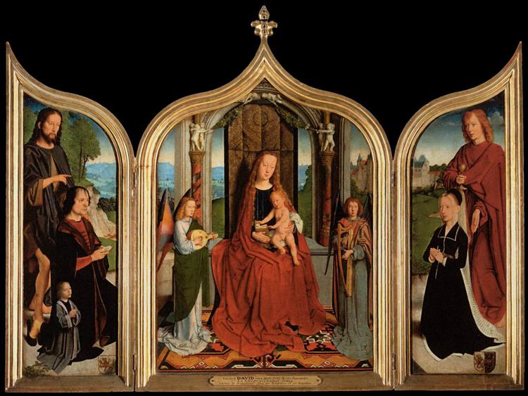 Triptych of the Sedano Family, c.1495 - c.1498 - Gérard David
