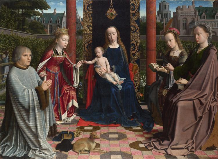The Virgin and Child with Saints and Donor, c.1510 - Gérard David