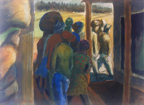GOING HOME, 1940 - Gerard Sekoto