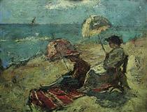 On the Falaise, Under the Umbrella - Gheorghe Petrascu
