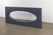 Metalliod Blue-Gray Without Oval Sculpture - Gianni Piacentino