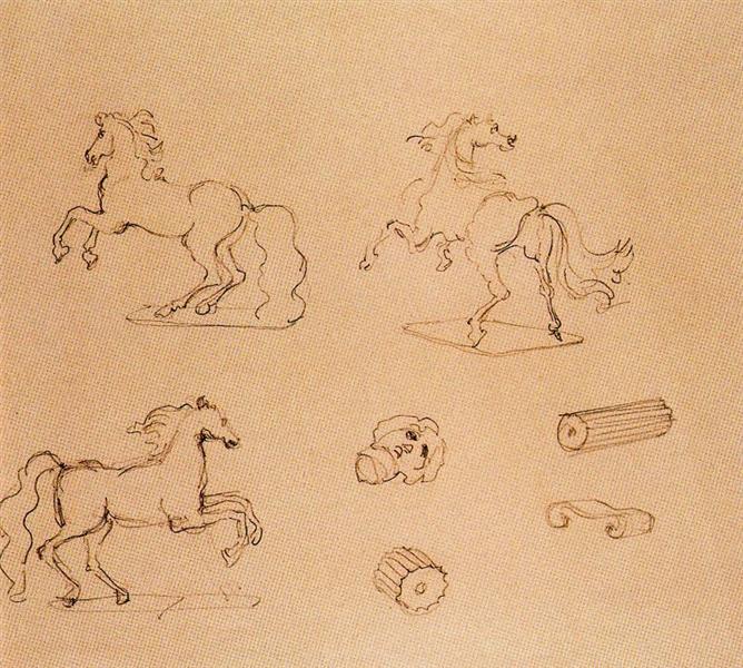 A horse, c.1949 - Giorgio de Chirico