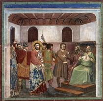 Christ Before Caiaphas - Giotto di Bondone
