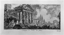 A marble plaque with the inscription: Roman Antiquities outside of Rome, drawn and engraved by Venetian architect Giambattista Piranesi, Part Two - Джованни Баттиста Пиранези