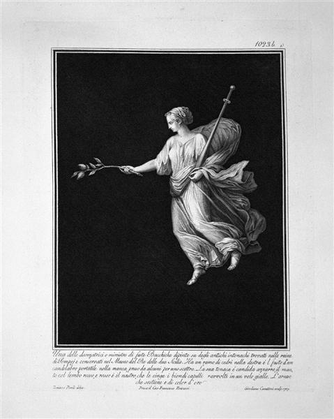 Another dancer, taken from a painting of ancient Pompeii - Giovanni Battista Piranesi
