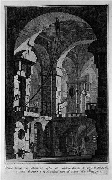 Antenna dark prison, c.1750 - Джованни Баттиста Пиранези