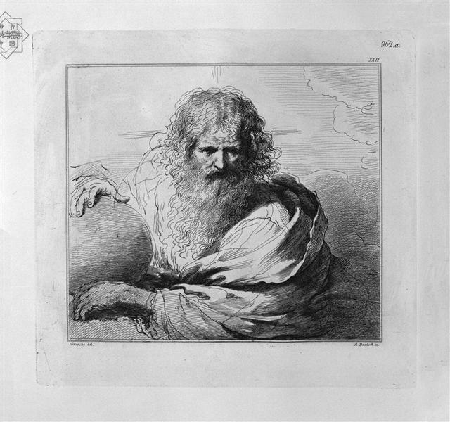 God the Father with the globe in his hands, by Guercino - Giovanni Battista Piranesi