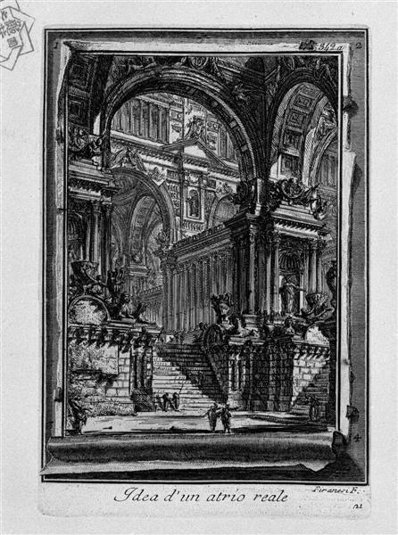Idea of ​​a real-Hall - Giovanni Battista Piranesi