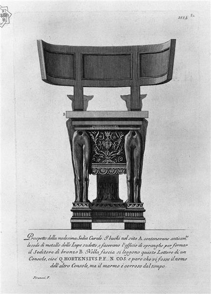 Prospectus of the same chair - Giovanni Battista Piranesi