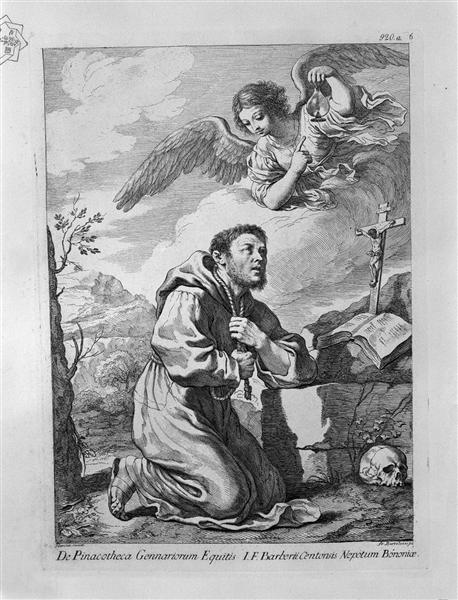 St. Francis in Prayer - Джованні Баттіста Піранезі