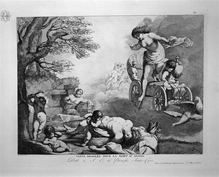 Venus desolate by the death of Adonis - Джованні Баттіста Піранезі