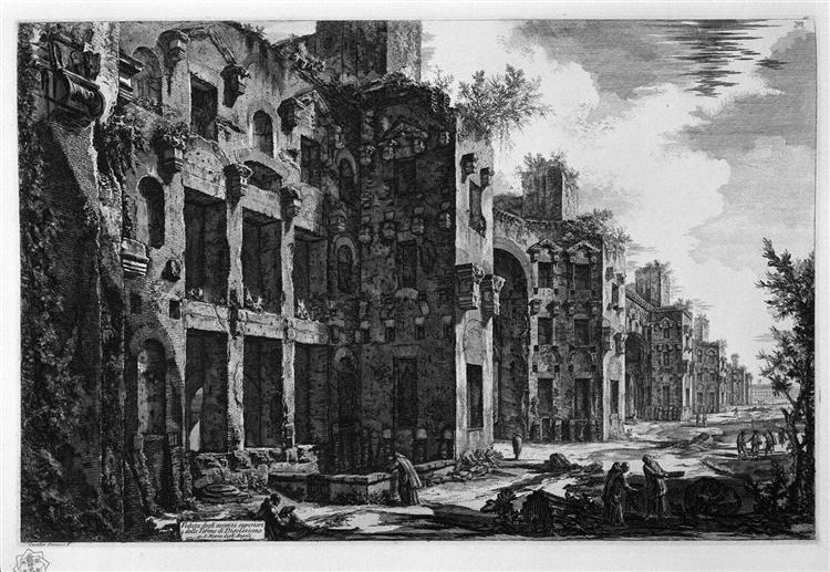 View the remains of the Baths of Diocletian than to St. Mary of the Angels - Giovanni Battista Piranesi