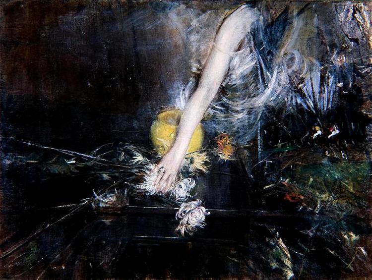 Arm with Vase of Flowers, 1910 - Giovanni Boldini