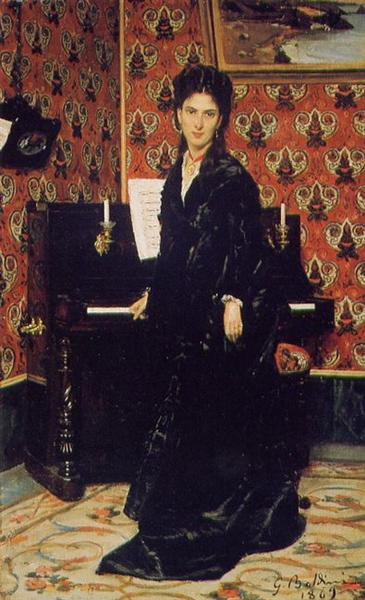 Portrait of Mary Donegani, 1869 - Джованні Болдіні