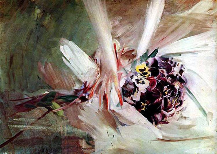 The Pansies, c.1910 - Джованни Болдини