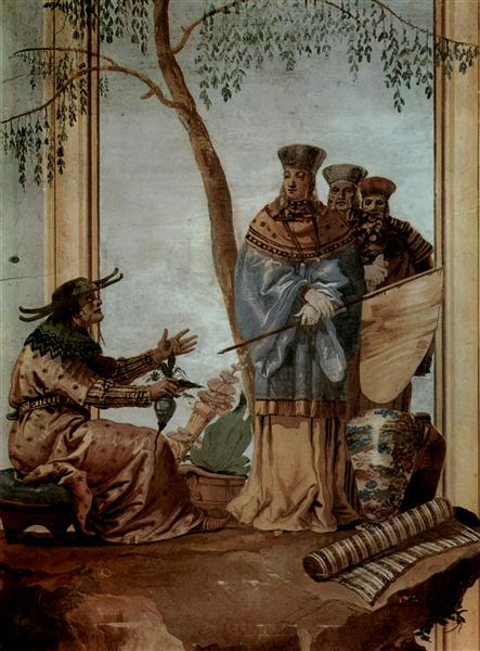 Chinese prince in fortune tellers, 1757 - Giovanni Domenico Tiepolo