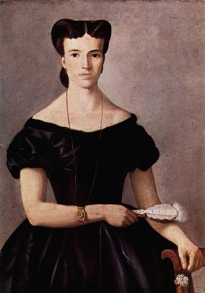 Lady with a Fan, 1865 - 1866 - Джованні Фатторі